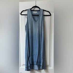 Blue denim Sleeveless Racerback Denim Dress